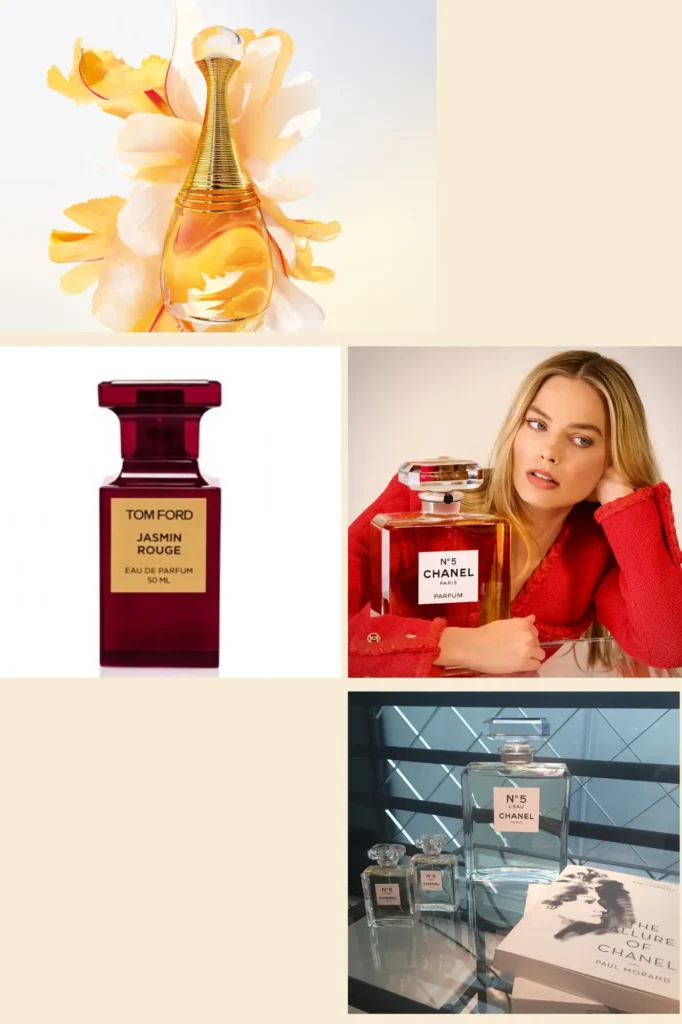 Luxury jasmine perfumes Luxury jasmine perfume bottles collection high-end fragrances